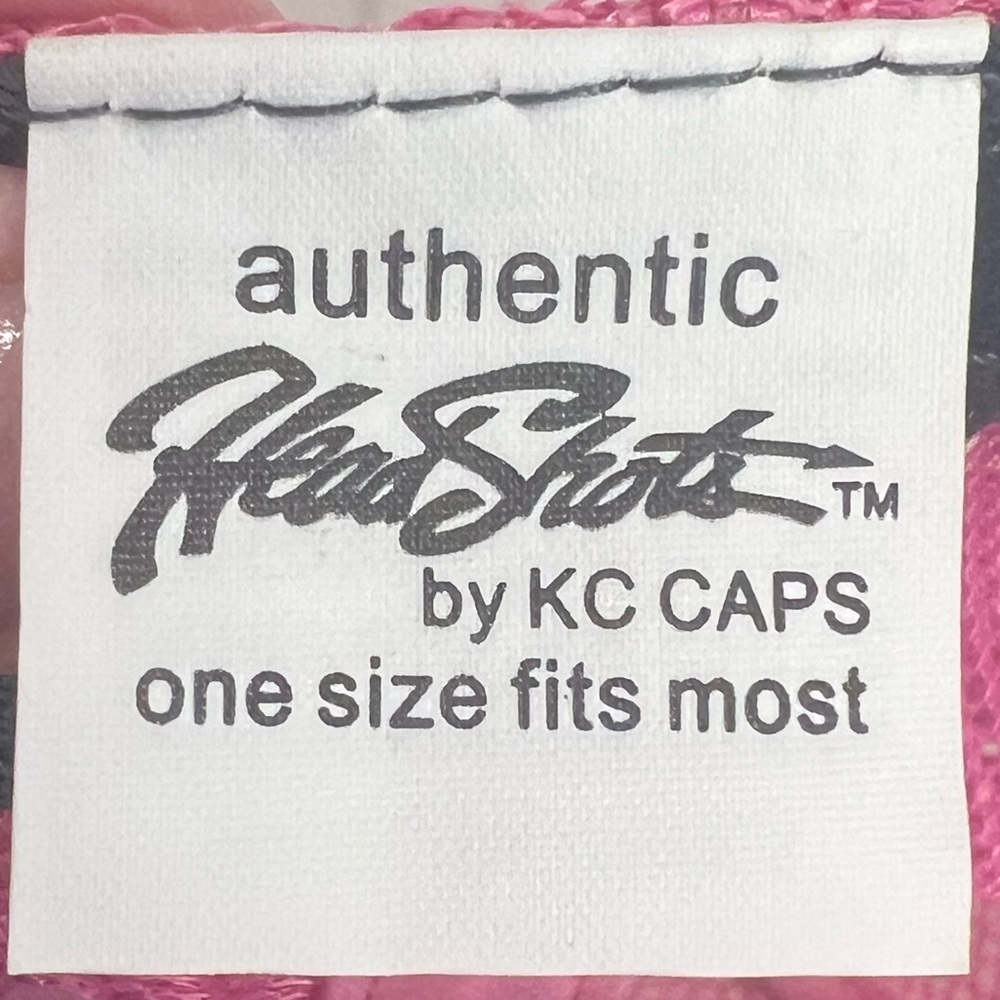GIRL HAT. AUTHENTIC HEAD SHOTS BY KC CAPS PINK AND BLACK. - Picture 8 of 10
